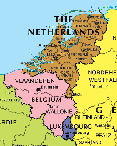 benelux map
